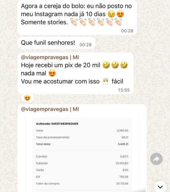 Print do depoimento de Carol Ribeiro